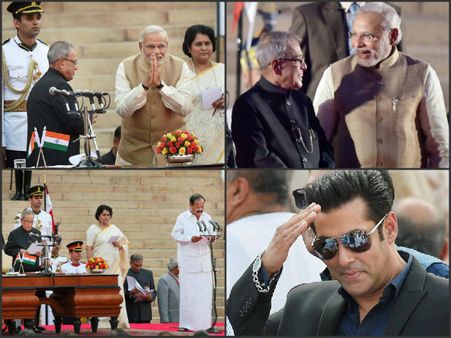 మోడీతోపాటు ప్రమాణ స్వీకారం: ప్రముఖులు(పిక్చర్స్)