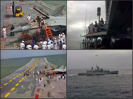 విక్రమాదిత్యలో ప్రధాని మోడీ ప్రయాణం (పిక్చర్స్)