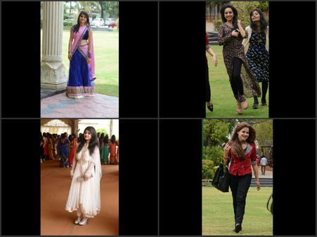 ఫ్రెషర్స్‌ డే: ఆటపాటలు, హాఫ్ శారీలో మెరిశారు(పిక్చర్స్)