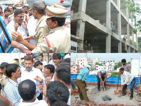 ఎదుర్కున్నా కట్టడాలను కూల్చేస్తున్నారు (పిక్చర్స్)