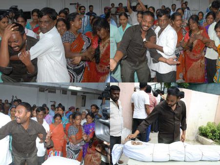 వైష్ణవి మృతి: ముగ్గురి పరిస్థితి విషమం (పిక్చర్స్)