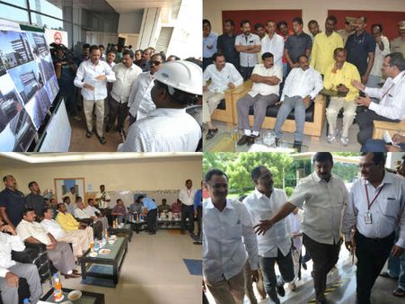 ఉద్యోగాలేవి: విప్రోపై విశాఖ ఎమ్మెల్యేల ఫైర్ (ఫొటోలు)