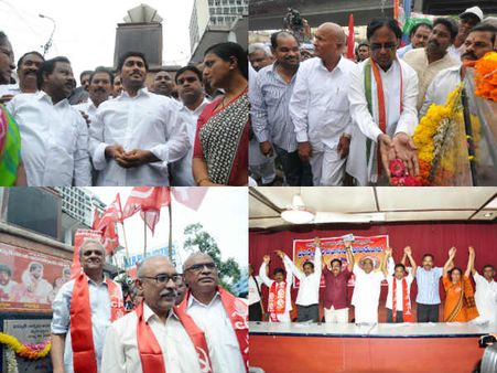 బషీర్‌బాగ్ కాల్పులు: టీలో జగన్, రోజా ఇలా..(పిక్చర్స్)