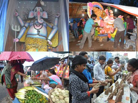 వినాయక చవితి స్పెషల్: బిజీ బిజీగా భక్తులు