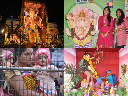 గణేషుడి వద్ద నటి రెజీనా: వినూత్నం (పిక్చర్స్)