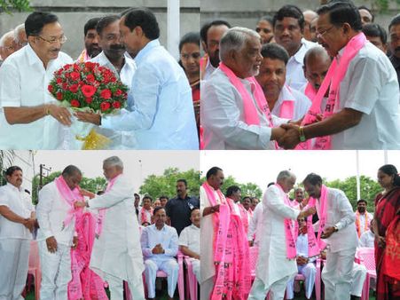 కెసిఆర్ సమక్షంలో ఎమ్మెల్యే, ఎమ్మెల్సీల చేరిక(పిక్చర్స్)