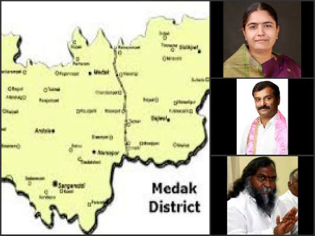 మెదక్ ప్రచారానికి తెర: కెసిఆర్‌కు మెజారిటీ సవాల్