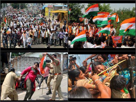  నిజాం లొంగిన పోస్టర్‌: స్త్రీలనూ ఎత్తేశారు (పిక్చర్స్)