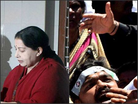 శశికళను నాతో ఉంచండి!: జయలలిత, జైలు వద్ద ధర్నా