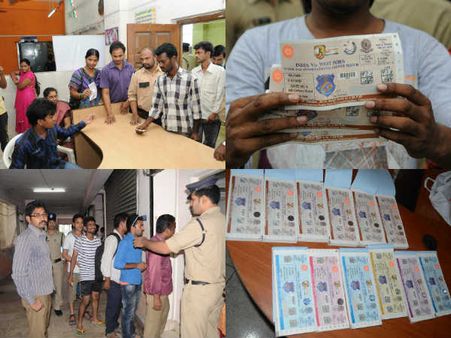 విశాఖలో మూడో వన్డే: టికెట్ల కోసం బారులు(పిక్చర్స్)