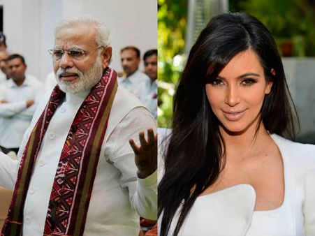 మోడీ ముందుతేలిపోయిన బ్యూటీ కిమ్ కర్దాషియన్!