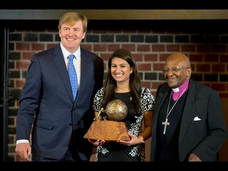 ఎన్నారై యువతికి బాలల శాంతి బహుమతి(ఫొటోలు)