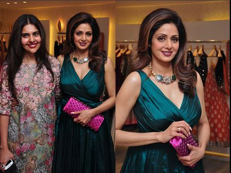 హైదరాబాద్‌లో సందడి చేసిన బ్యూటీ క్వీన్ శ్రీదేవి (ఫోటోలు)