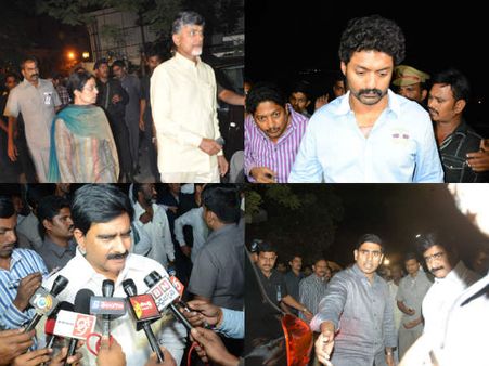 నందమూరి ఫ్యామిలీ కన్నీరుమున్నీరు: దేవుడు మోసం చేశాడని హరికృష్ణ (పిక్చర్స్)