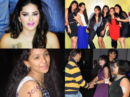 హీటెక్కించిన శృంగారతార సన్నీలియోన్: ఆమెతో కలిసి మందు, చిందు (పిక్చర్స్)