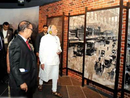 'దండి కుటీర్‌' లో భారత ప్రధాని నరేంద్ర మోడీ (ఫోటోలు)