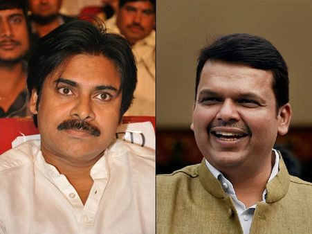 బీజేపీ నేత, మహారాష్ట్ర సీఎంతో పవన్ కళ్యాణ్ సంబరాలు