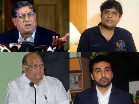 ఔట్‌పై శ్రీనివాసన్ మౌనం, పవార్ హ్యాపీ: వారికి బెట్టింగ్‌తో సంబంధం