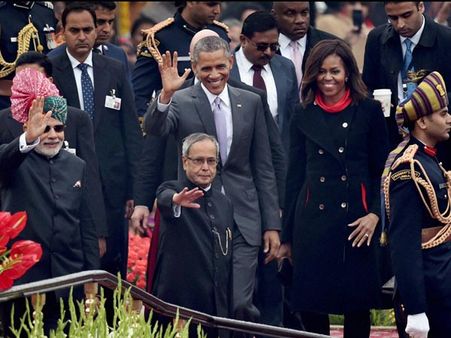 రిపబ్లిక్ డే: సంప్రదాయాలను 'బ్రేక్' చేసిన ఒబామా