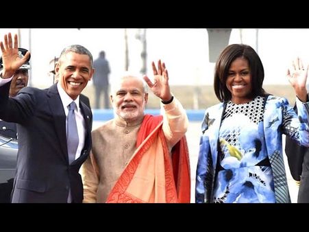 మోడీ కోసం కూడా: మిచెల్లీకి దుస్తులు డిజైన్‌చేసిన భారత డిజైనర్