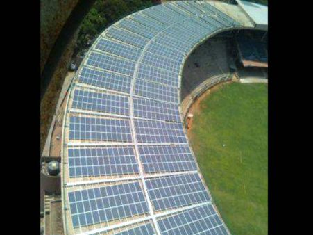 బెంగళూరులో ఫస్ట్: సోలార్ పవర్ క్రికెట్ స్టేడియం (పిక్చర్స్)