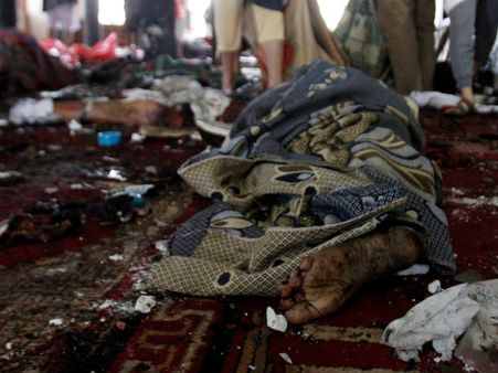 యెమన్‌లో భారీ పేలుడు: 46 మంది మృతి, 300మందికి గాయాలు