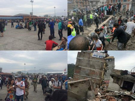 నేపాల్ భూకంపం: ఆర్తనాదాలు, పలు షాకింగ్ వీడియోలు