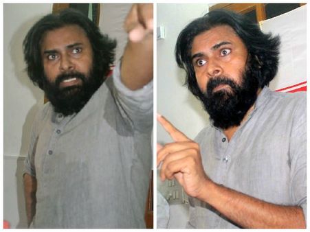 ఇద్దరినీ ఏకేశారు: పవన్ కళ్యాణ్ హావభావాలు (పిక్చర్స్)