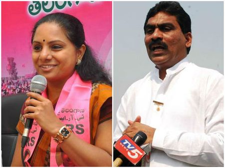 కెసిఆర్‌‍ని పొగడొద్దు, దీనికి సమాధానం చెప్పు:లగడపాటికి కవిత షాక్