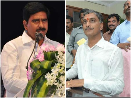 ప్రాజెక్టులపై లేఖాస్త్రాలు: బాబు ప్రత్యేకహోదా సాధించలేకే: హరీష్ 10ప్రశ్నలు, ఏపీ కౌంటర్