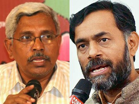 యోగేంద్ర యాదవ్, ఢిల్లీలో ఏఏపీ: టిలో కోదండ నేతృత్వంలో జాప్?