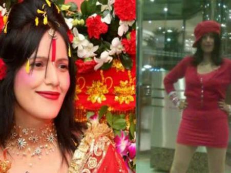 మినీ స్కర్ట్స్ ఆధ్యాత్మిక దేవత రాధే మాపై లుకౌట్