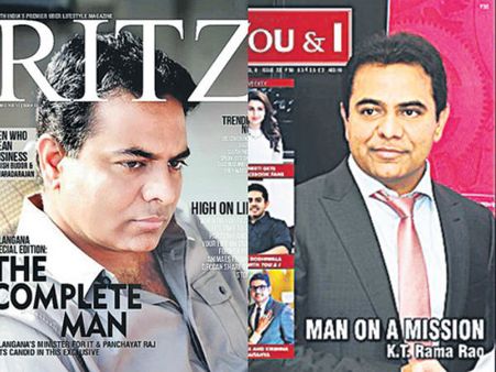 తల్లే వంట, కవిత డైనమిక్: రిట్జ్ కవర్‌పై కెటిఆర్