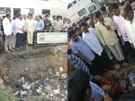 అమరావతిలో వరదొస్తే అంతే..!: 6గంటల పాటు 'చంద్రబాబు' హడావుడి (పిక్చర్స్)