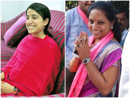 జగన్ సతీమణి భారతికి కవిత పిలుపు: 'తెలంగాణ' పాయింట్ లాగిన కొత్తకోట