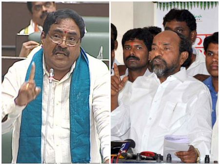 సభలో ట్విస్ట్: జానా, కృష్ణయ్యలపై నో సస్పెన్షన్, చేయిచ్చిన ఎర్రబెల్లి