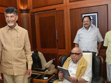 శంకుస్థాపన కార్యక్రమం విజయవంతం కావాలి: చంద్రబాబుకు కరుణానిధి లేఖ