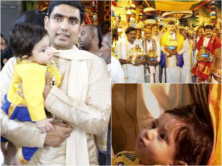 అమరావతికి వివిఎస్ లక్ష్మణ్, రాందేవ్: మనవడితో బాబు బిజీ (పిక్చర్స్)