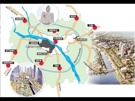 అమరావతి శంకుస్థాపనకి వెళ్తున్నారా: ఇదిగో రూట్‌మ్యాప్‌(ఫోటోలు)