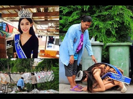 రోడ్డు పక్కన చెత్త ఏరుతుంటే.. కాళ్లు మొక్కిన బ్యూటీ!