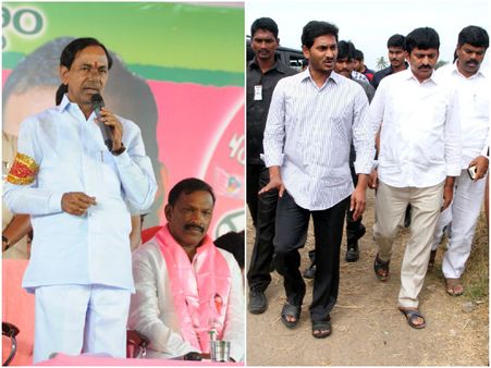 నన్ను రాళ్లతో కొట్టి చంపండి!: కెసిఆర్, లాజిక్ లాగిన జగన్ (పిక్చర్స్)
