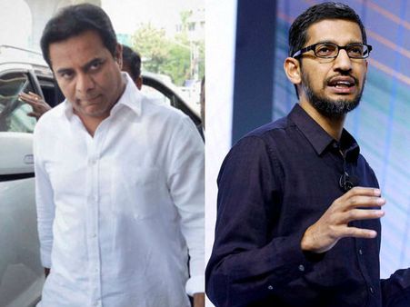 వెయ్యి కోట్లతో హైద్రాబాద్‌లో: పిచాయ్‌కి కెటిఆర్ థ్యాంక్స్, గూగుల్ మెయిన్ ఆఫీస్ ఇలా...