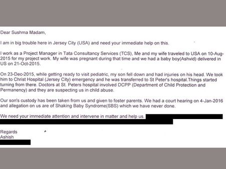 భారత దంపతులకు కొడుకును దూరం చేసిన అమెరికా