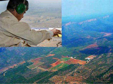 రెండు, మూడు సార్లు చక్కర్లు: వైఎస్ ఇడుపులపాయ ఎస్టేట్‌పై దృష్టి?