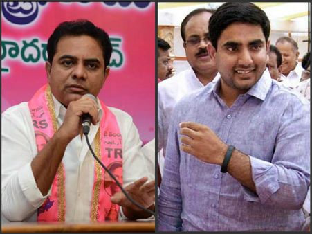 మా నాన్నే గ్రేట్! యుగానికి ఒక్కరే పుడతారు: లోకేష్ వర్సెస్ కెటిఆర్