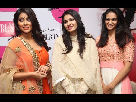 ఎగ్జిబిషన్ లోగో ఆవిష్కరించిన నటి శ్రియ, సానియా సోదరి(పిక్చర్స్)