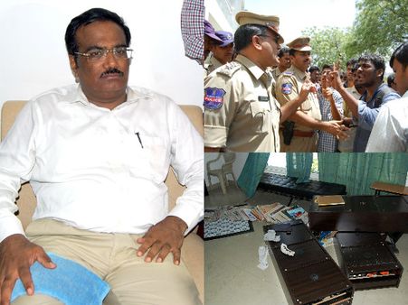 కన్నయ్య రాక, హెచ్‌సియులో తీవ్ర ఉద్రిక్తత: మెస్ బంద్, నీళ్లు కట్ (పిక్చర్స్)