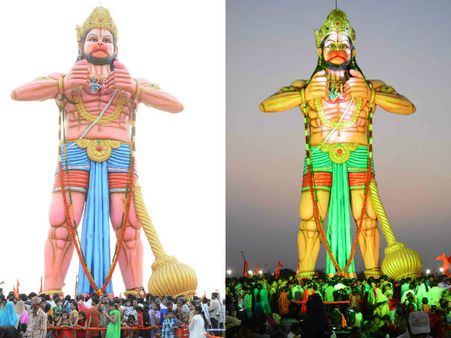 భాగ్యనగరికి తలమాణికం: ధూల్‌పేటలో భారీ హనుమాన్ విగ్రహం(పిక్చర్స్)