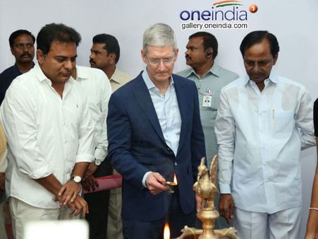 హైదరాబాద్‌లో యాపిల్ మాపింగ్ సెంటర్ ప్రారంభం, కేటీఆర్ 'కట్టప్ప' ట్వీట్