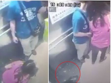 లిఫ్ట్‌లోనే మూత్రం పోసిన యువతి, కెమెరాకు చిక్కింది